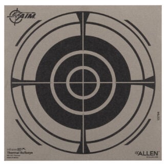 Allen 15794 Thermal Target  Bullseye Hanging Paper 8" x 8" Black/Gray