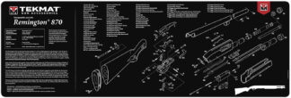 TekMat TEKR36REM870 Remington 870 Cleaning Mat Black/White Rubber 12"x36" Remington 870 Parts Diagram