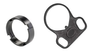White Label Armory WLA-BUF-7008-01  End Plate Kit Ambidextrous Black Aluminum/Steel AR-15