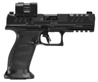 Walther Arms 2880091PRO PDP Pro ACRO Full Size 9mm Luger 10+1 4.50" Black Polygonal Rifled Barrel, Black Serrated w/Optic Slide, Black Polymer Frame w/Picatinny Rail, Textured Polymer Grip, Aimpoint A