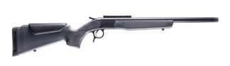 CVA CR4450 Scout  22 ARC 1rd 16.50" Matte Blued Threaded Barrel & Receiver w/DuraSight Rail, Stealth Gray Synthetic Stock