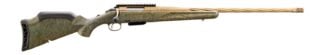 Ruger 46993 American II Predator 350 Legend 5+1 22" Burnt Bronze Cerakote Spiral Fluted Threaded Barrel & Receiver w/Picatinny Rail, Green Splatter Fixed Synthetic Stock