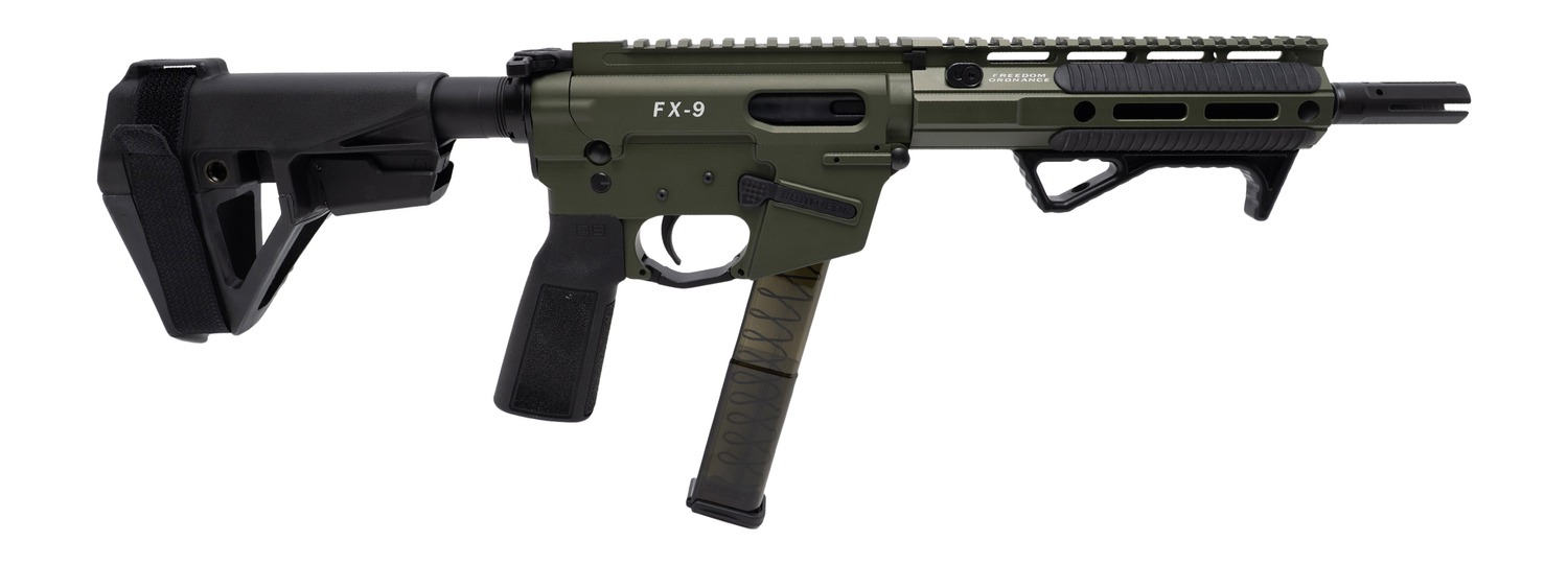 FREEDOM ORDNANCE FX9P8E-ODG 9MM 8" SBA5 BRACE