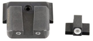 AmeriGlo SW801 Classic Tritium Sight Set for Smith & Wesson M&P Green Tritium White Outline Front Sight-Green Tritium White Outline Rear Sight