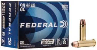 Federal C32HRB Personal Defense  32H&R Mag 85gr Jacketed Hollow Point 20 Per Box/25 Case