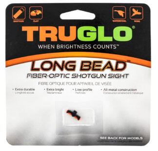 Truglo TG947ARM Long Bead  Metal Universal Shotgun Fiber Optic Red 6-40