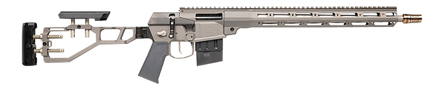 Q LLC MINIFIX55616INGRAY Mini Fix 5.56x45mm NATO 16" Tapered Barrel, Gray, Fully Adjustable Folding Stock, Magpul K Grip, 15" Q-Sert Handgaurd, AR/M4 Style Mag, Cherry Bomb Brake, Ambi Controls