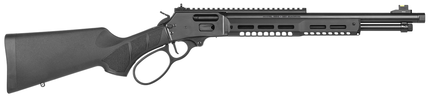 Smith & Wesson 14194 1854 Stealth Hunter 357 Mag 8+1 16.30" Black Armornite Threaded Barrel, Black Anodized Picatinny Rail Receiver, Fixed w/Textured Grip Panels Black Synthetic Stock