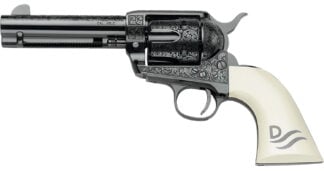 Pietta GW45RR434NMUI Great Western II Red River 45 Colt (Long Colt) 4.75" Ultra Ivory Engraved Grip