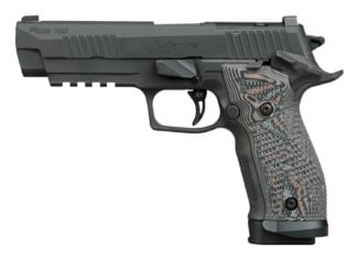 Sig Sauer 226X59XTMSAO P226 XFive Extreme Full Size 9mm Luger 10+1 5" Bull Barrel, Black Nitron Stainless Steel Optic Ready/Serrated Slide & Frame w/Beavertail & Picatinny Rail, Custom Hogue G10 Piran