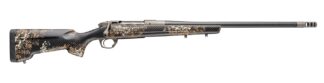 Bergara Rifles BPR38-7PRC Premier Cima Pro 7mm PRC 5+1 22" Carbon Fiber CURE Threaded Barrel, Titanium Cerakote Stainless Steel Drilled & Tapped Receiver, Fixed Carbon Fiber w/Brown & Tan Sponge Accen