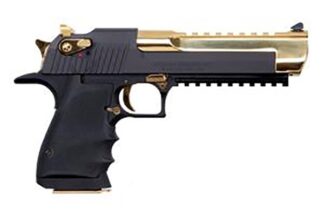 MR DESERTEAGLE 50AE 6" BLK&GL