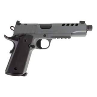 1911 Night Stalker SF 10 Handgun 10mm 8rd Magazine 5" Threaded Barrel Cerakote Grey with Black Grips