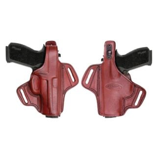 Tagua Gunleather Thumb Break Belt Holster for Glock 19/23/32/38  Brown Right Hand