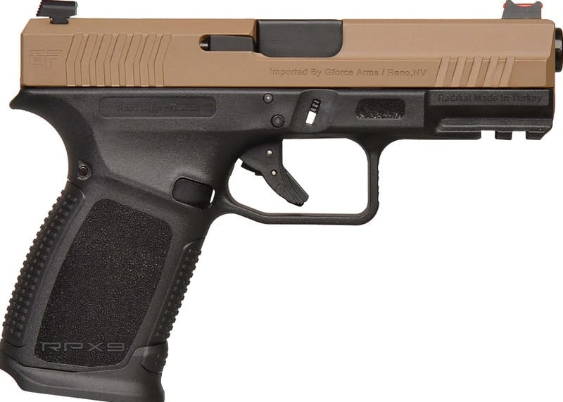 GFORCE ARMS RPX3C9 9MM 4" FDE SLIDE 15+1