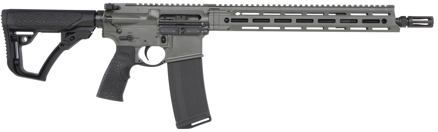 Daniel Defense 0212801219047 DDM4 V7 SLW 5.56x45mm NATO 14.50" 32+1 Deep Woods Green Cerakote 6 Position w/SoftTouch Overmolding Stock