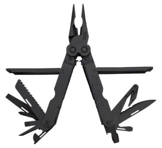 S.O.G SOG-B63N-CP Powerlock V-Cutter Black Oxide 420 Stainless Steel 7" Long Features 18 Tools w/Sheath
