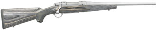 Ruger 17110 Hawkeye Compact 308 Win 4+1 16.50" Matte Stainless Steel Barrel, Integral Scope Mounts Stainless Steel Receiver, Black Fixed Laminate Stock