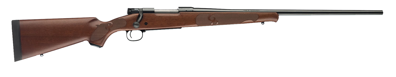 Winchester Guns 535200264 Model 70 Featherweight 270 WSM 3+1 Cap 24" Brushed Polish Blued Rec/Barrel Satin Walnut Fixed with Feather Checkering Stock Right Hand with MOA Trigger System (Full Size)