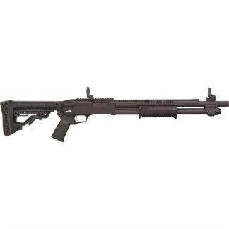 590R 12 GAUGE 18.5'' BBL 7 ROUND BLACK W/MBUS SIGHTS BLACK