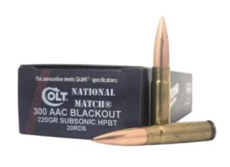 300 AAC Blkout Subsonic 220gr HPBT 20/bx