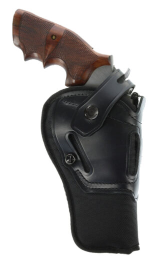 Galco SR63B Switchback OWB Black Leather Belt Slide Fits Ruger Alaskan/S&W N Frame Fits 1-1.50" Barrel Fits 2.50" Barrel Ambidextrous