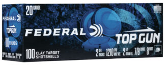 Federal TG201008 Top Gun  20Gauge 2.75" 7/8oz 8Shot 100 Per Box/2 Case