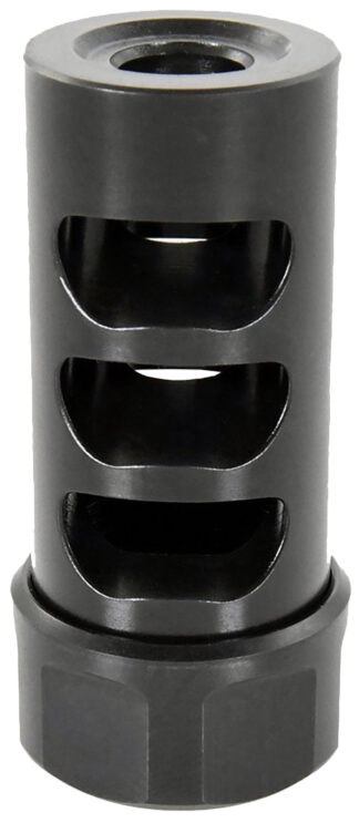 American Precision Arms G2M1230N Gen 2 Micro Bastard Self Timing Brake Black Nitride Stainless Steel with 1/2"-28 tpi Threads, 1.86" OAL, & .750" Diameter for 30 Cal AR-Platform & Hunting Rifles