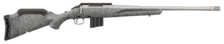 Ruger 46907 American II  Full Size 400 Legend 5+1 20" Cobalt Cerakote Spiral Fluted Threaded Barrel & Alloy Steel Receiver w/Picatinny Rail, Gray Splatter Adj LOP Synthetic Stock