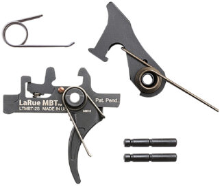 Larue Tactical LTMBT2S MBT-2S Black Two-Stage Curved Fits AR10/AR15