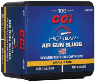CCI ARS22SHP22 High Bar Air Gun Slug 22Cal 30gr Segmented Hollow Point 100 Per Box/5 Case