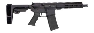 Andro Corp Industries 30010HB ACI-15 Halo 300 Blackout 30+1 10" Black Nitride Threaded Barrel, Black Anodized Aluminum Receiver w/Picatinny Rail, M-LOK Handguard, Black Polymer SBA3 Pistol Brace, A2 G