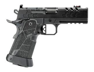 Kimber Mfg, Inc 3500105 2K11 Pro Comp Full Size Frame 9mm Luger 19+1 5" Compensated Barrel, Black Stainless Steel Lightening Cut/Optic Ready/Serrated Slide, Black Stainless Steel Frame w/Beavertail &