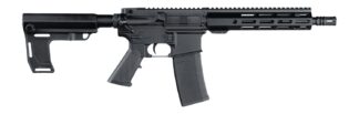 Andro Corp Industries 556103HBMPS ACI-15 Halo 5.56 NATO 30+1 10.30" Black Nitride Threaded Barrel, Black Anodized Aluminum Receiver w/Picatinny Rail, Black Polymer SBA3 Pistol Brace, A2 Grip, Ambidext