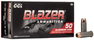 CCI 3556 Blazer Handgun 44S&W Spl 200gr Jacketed Hollow Point 50 Per Box/20 Case