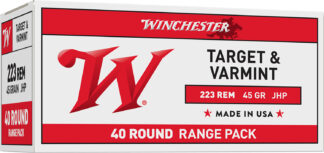 Winchester Ammo USA2232 USA 223Rem 45gr Jacketed Hollow Point 40 Per Box/10 Case