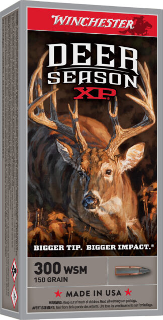 Winchester Ammo X300SDS Deer Season XP 300WSM 150gr Extreme Point 20 Per Box/10 Case