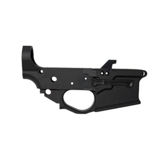 Combat Armory Billet AR-9 Lower Receiver Stripped with Mag Release and Ejector Black