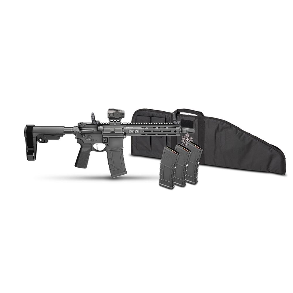 Springfield Saint Victor Gear Pac Pistol .300 BLK 30rd Magazines(4) 9.5'' Barrel SBA3 4 Brace Viridian Venta Red Dot Bag