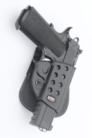 Fobus Evolution Series Paddle Holster For Springfield 1911 w/ Rail in Black Right Hand