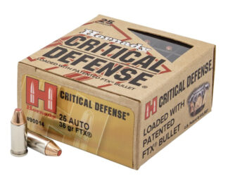 Critical Defense 25 ACP 35 Gr FTX 25bx