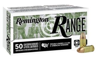 Remington Range 9mm 124Gr FMJ 50/Bx