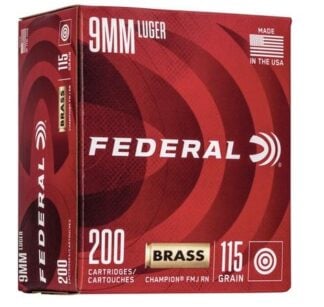 Champion 9mm 115gr FMJ 200/Bx