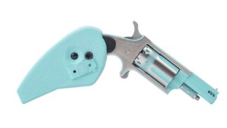 Mini-Rev Iris 22Mag 1 5/8" PB SS/Turq 5-rd