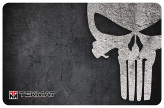 TekMat TEKR42PUNISHER Punisher Door Mat Black/Gray Rubber 42" Long Punisher Skull