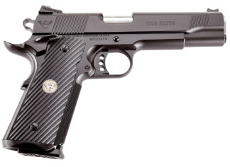 Wilson Combat CQBEFS45A CQB Elite 45 ACP 8+1 5" Stainless Match Grade Barrel, Black Serrated Carbon Steel Slide, Black Carbon Steel Frame w/Beavertail, Black G10 Starburst Grip