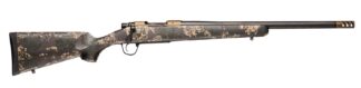 Christensen Arms 8010618700 Ridgeline FFT 243 Win 4+1 20" Carbon Fiber/Threaded Barrel, Burnt Bronze Cerakote, Green with Black/Tan Accents Stock