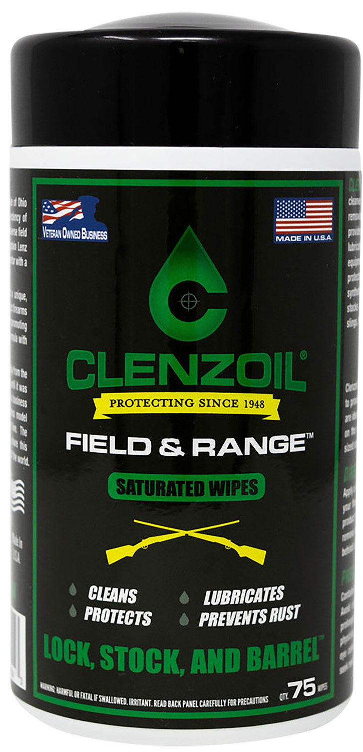 Clenzoil 2243 Field & Range Saturated Wipes, 50 Count
