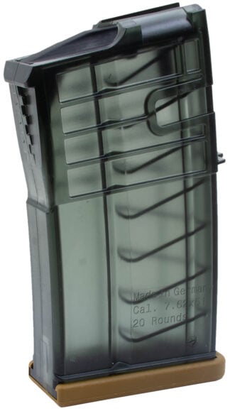 HK 50236507 417 20rd 7.62mm Fits H&K 417 Clear Smoke Polymer