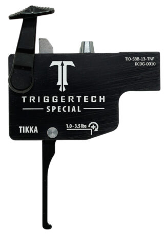 TriggerTech TILSBB13TNF Diamond  Black Flat Lever Fits Tikka Left Hand